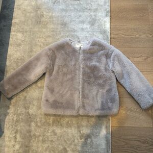 Zara Kids Faux Fur super chic and stylish Beige Coat